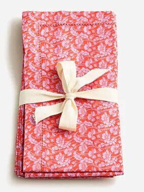 J.Crew Set of 4 Cotton Liberty Fabric Napkins Limited-Edition NEW 🌺
